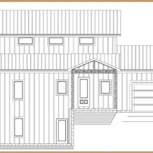 Package illustration representing one-side exterior design service